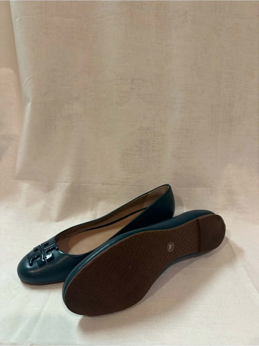 Tory Burch Lowell Ballet Flat Teal Size 7